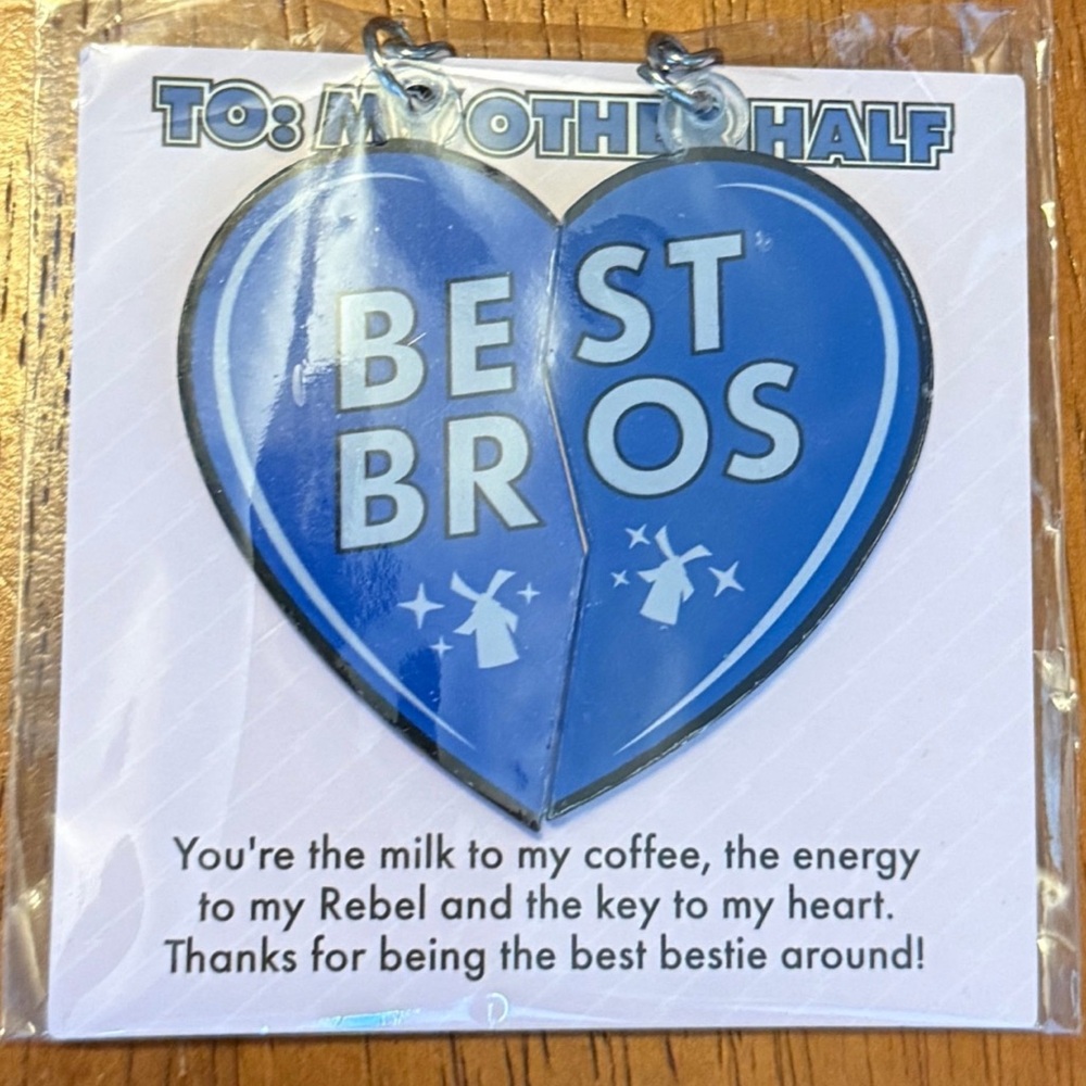 Dutch Bros Keychain Valentine's Best Bros Friendship Keychains Coffee